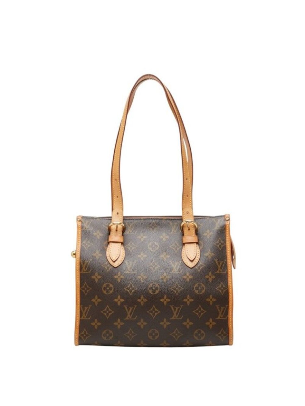 Louis Vuitton Monogram Popincourt Tote Shoulder Bag Brown Leather